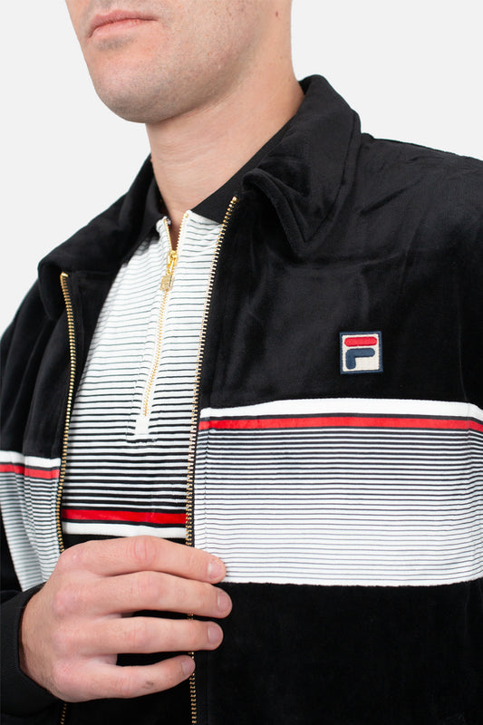Malakai Stripe Velour - Track Top