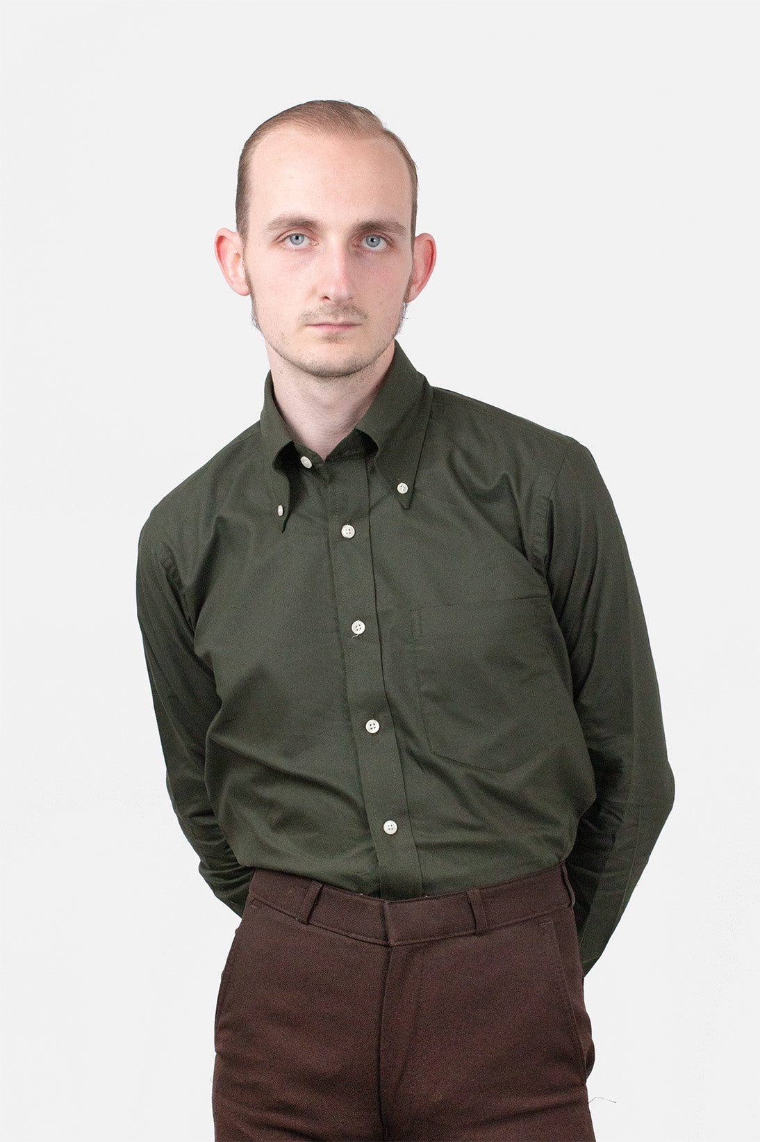 Oxford 'Marinello' Olive Green - Shirt