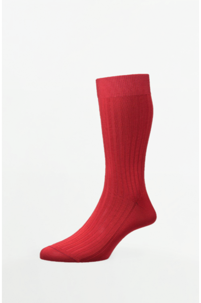 Danvers Cotton English Made Scarlet - Socks