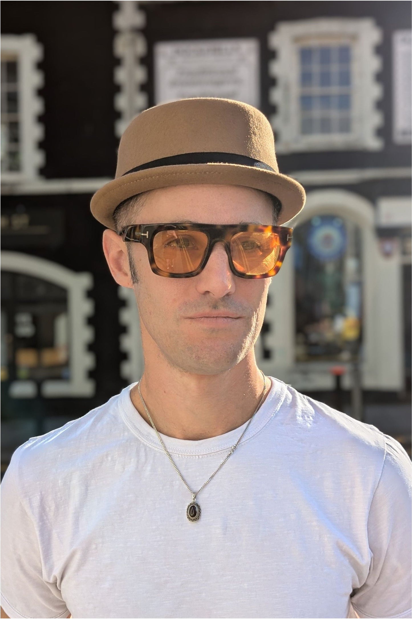 Jack Wool Pork Pie Camel - Hat