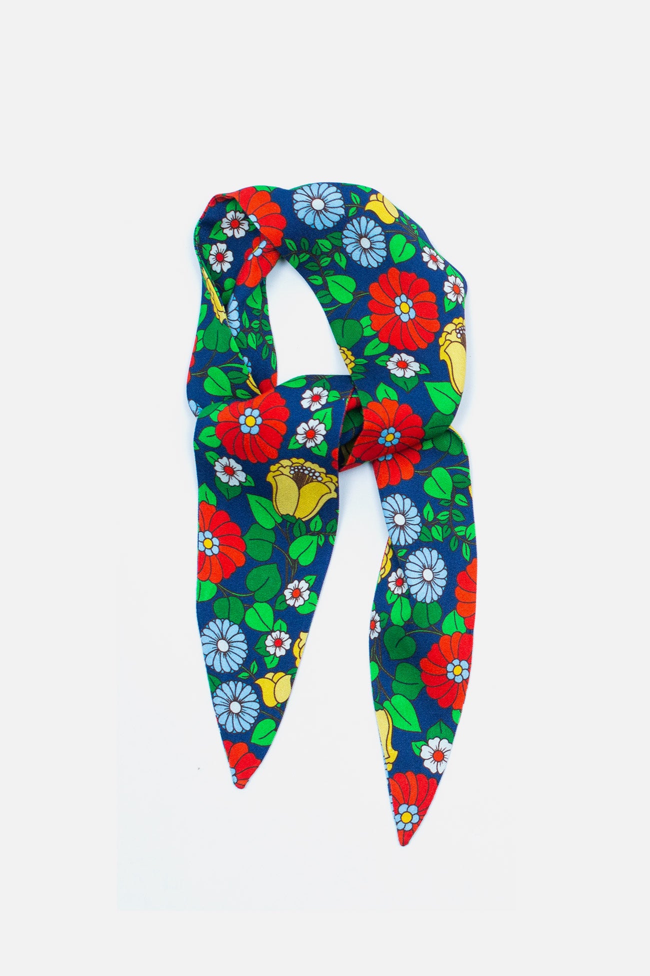 Exclusive 'Dolly' Wildwood Flower Navy - Scarf