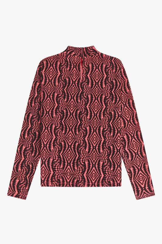 SG1111 Amy Winehouse Flock Print Mesh - Top