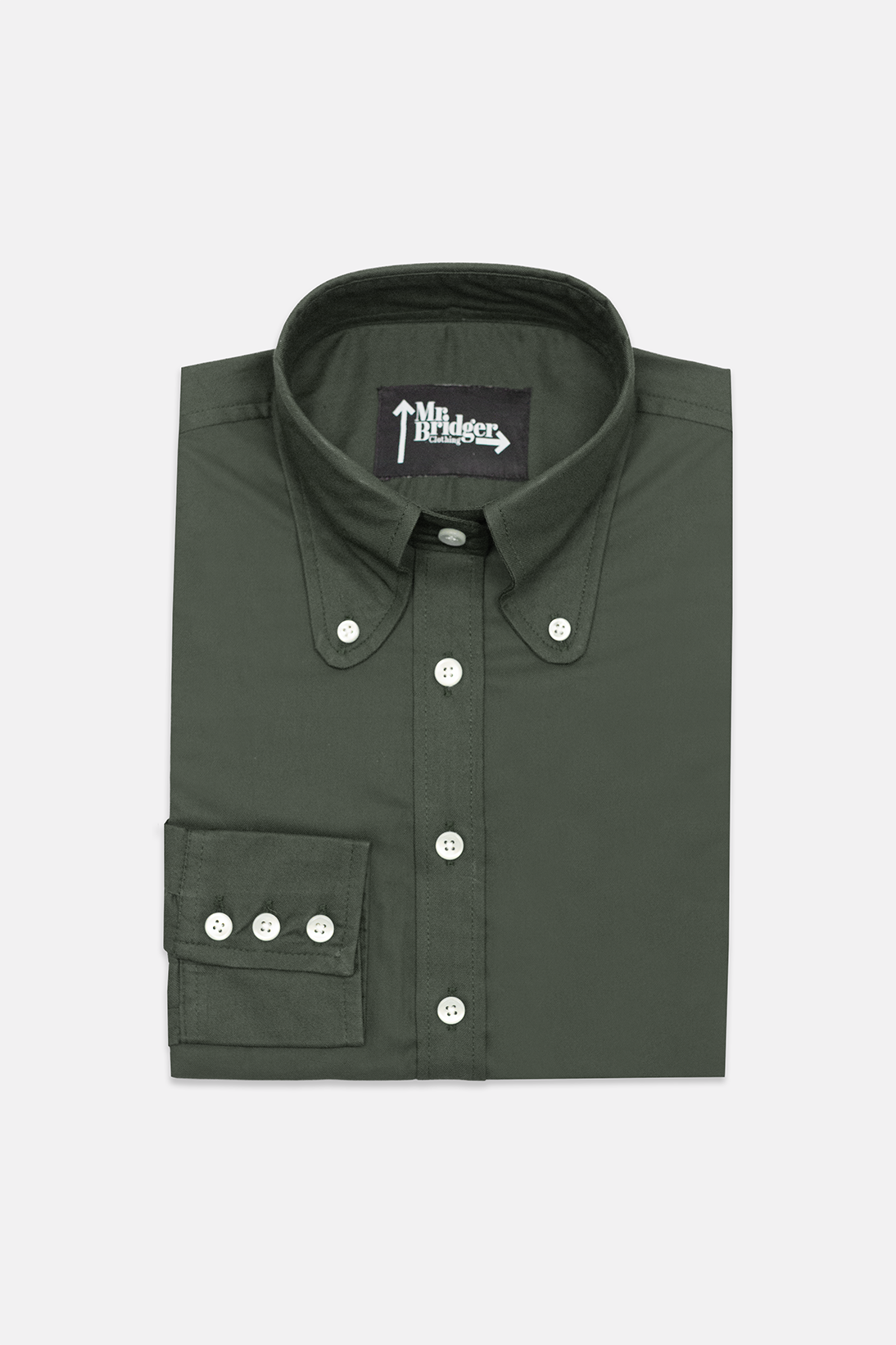 Oxford 'Black Stenius' Olive Green - Shirt