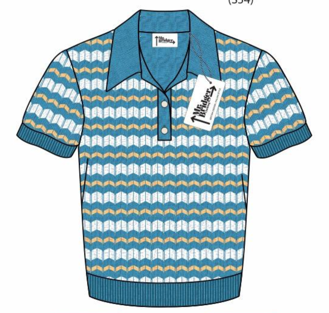Supreme Fine Gauge Aqua - Polo Knit