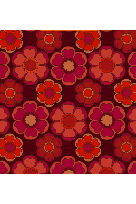 Exclusive 'Dolly' Mod Blossom Grape - Scarf