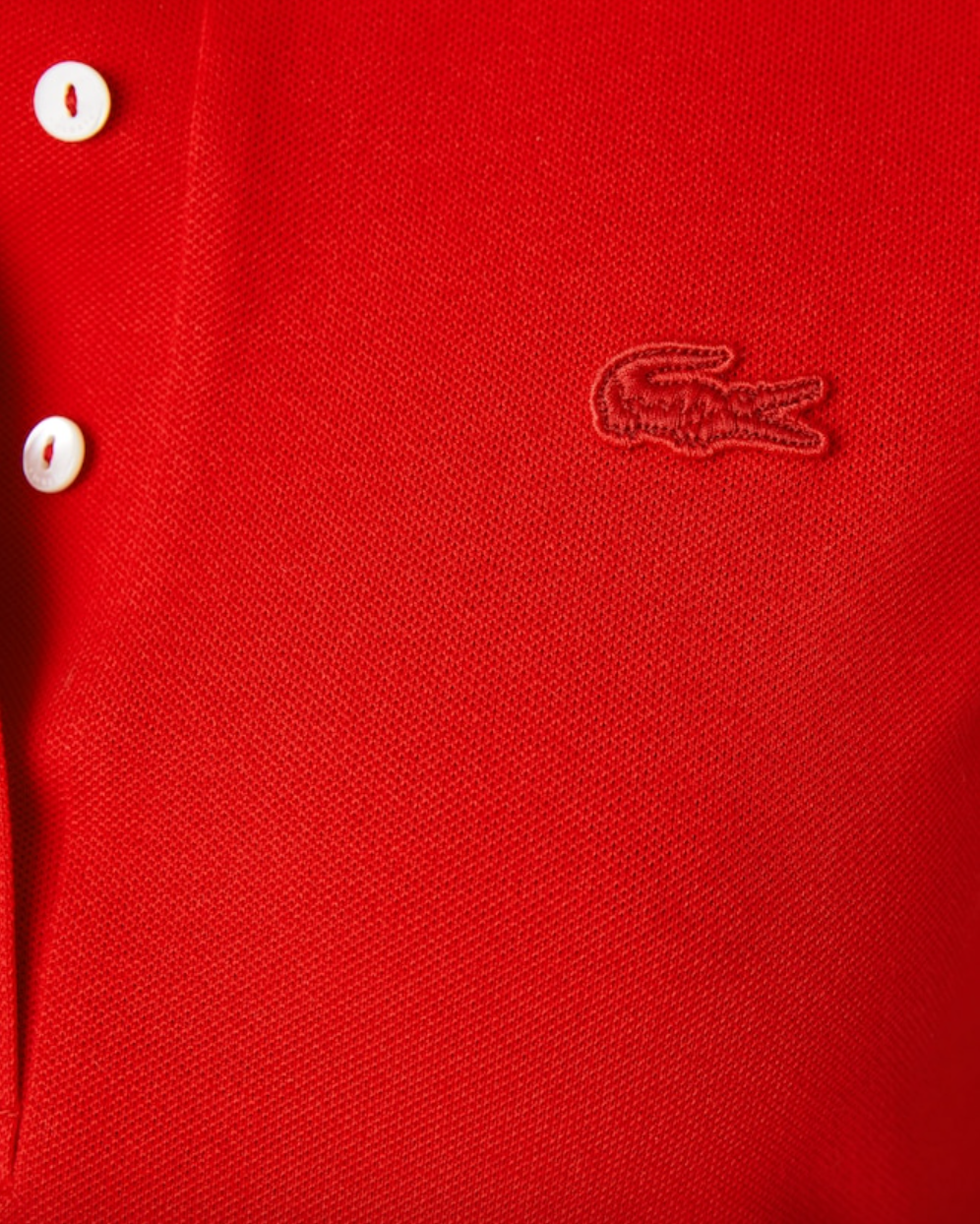 Women's Slim Fit Stretch Mini Piqué Red 240 - Polo Shirt