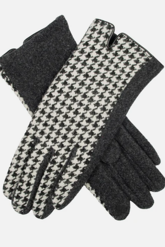 Women's Touchscreen Dogtooth - Gloves