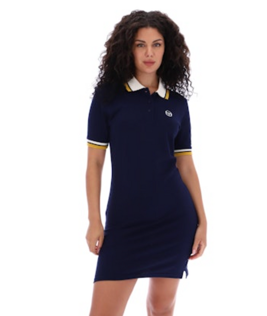 Gianna Maritime Blue / Gardenia - Polo Dress