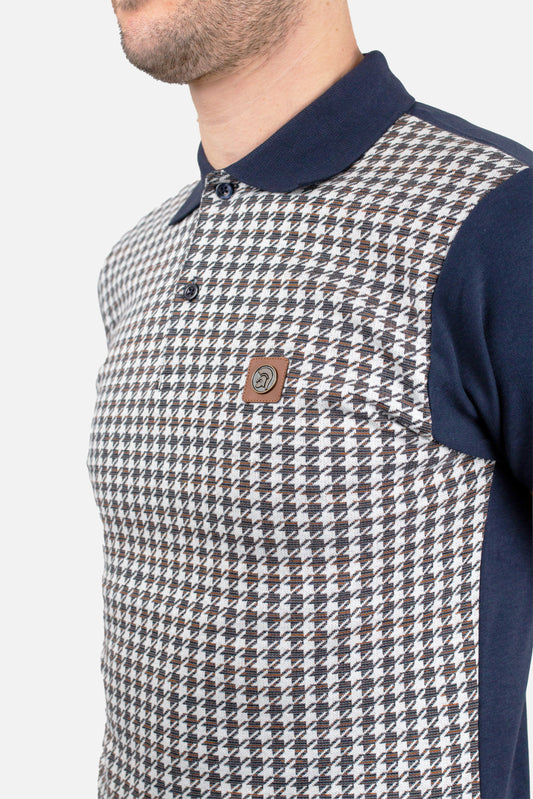 Houndstooth Navy - Polo