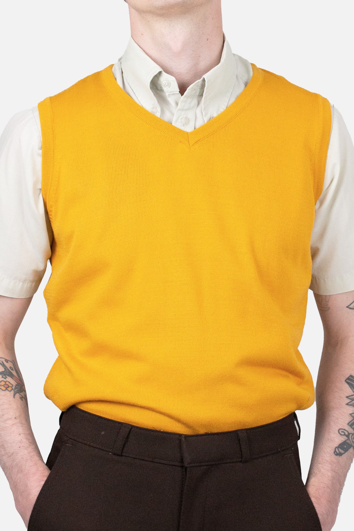 Knitted Mustard - Tank Top