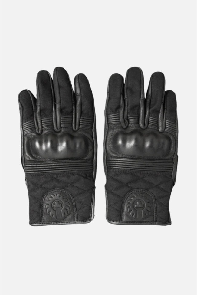 Hampstead Black Motorcycle - Leather Glove