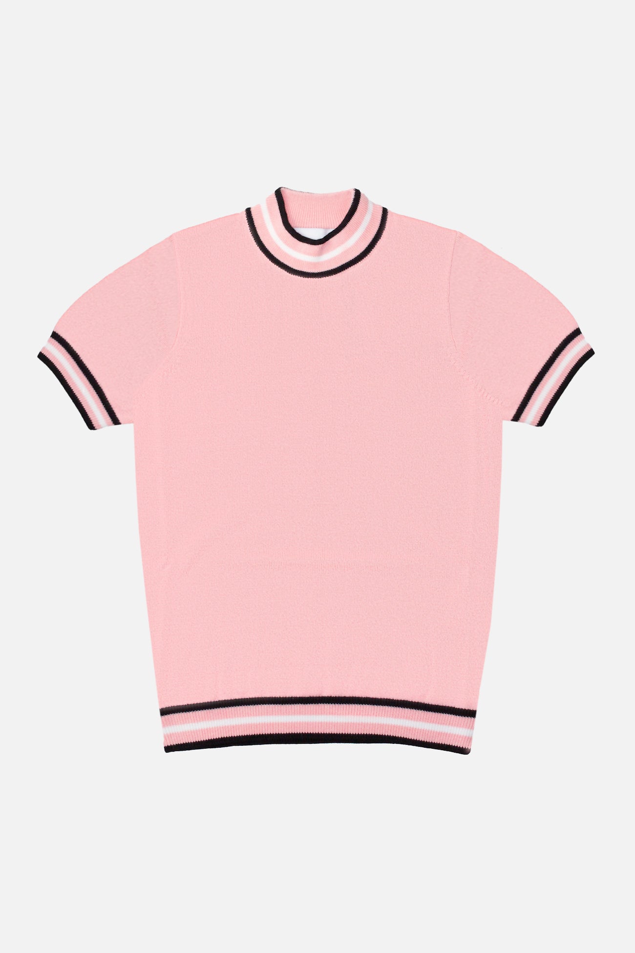 Dorval Coral Knitted - Mock Turtle Neck