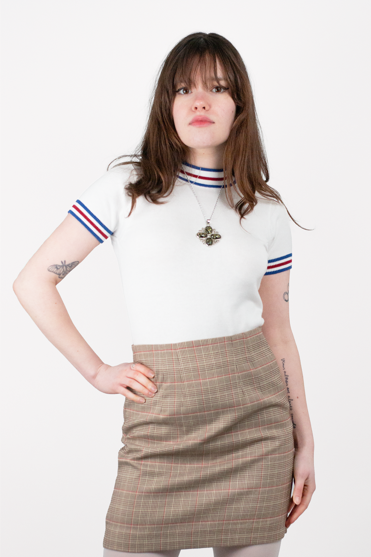 Dorval Ecru Knitted - Mock Turtle Neck