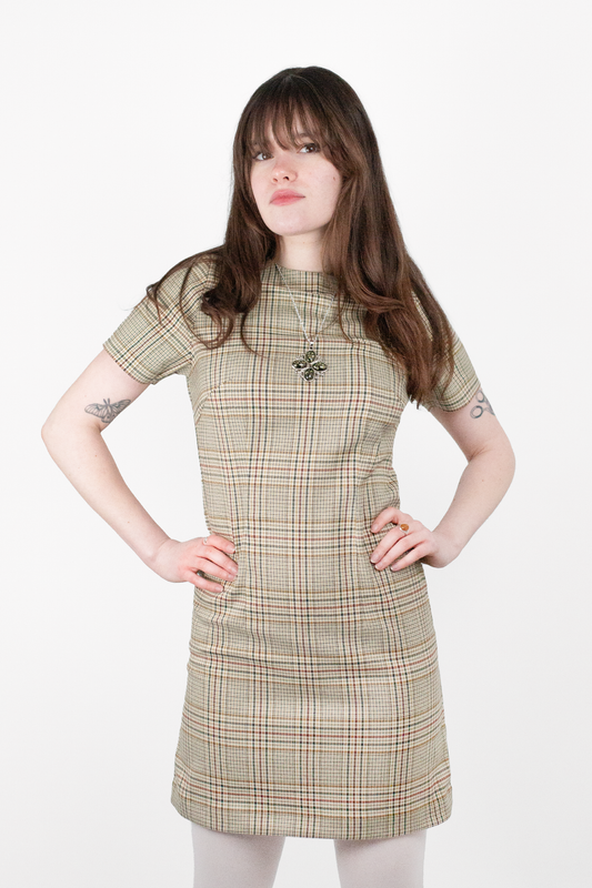 Cleo Forest Check - Dress