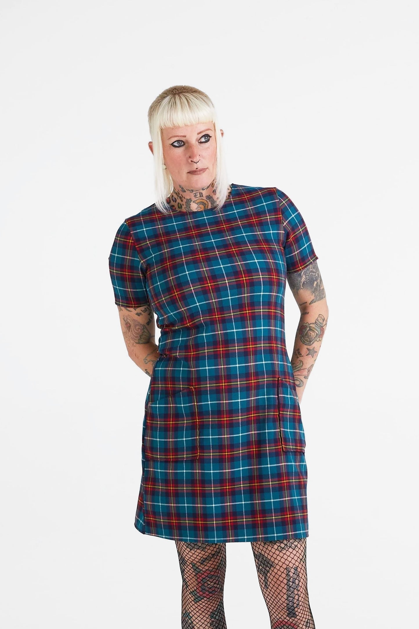 Made in England 'The Vivienne' Green / Red - Dress