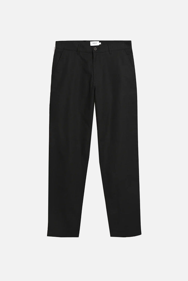 Norwood Regular Fit Cotton Hopsack True Black - Trousers