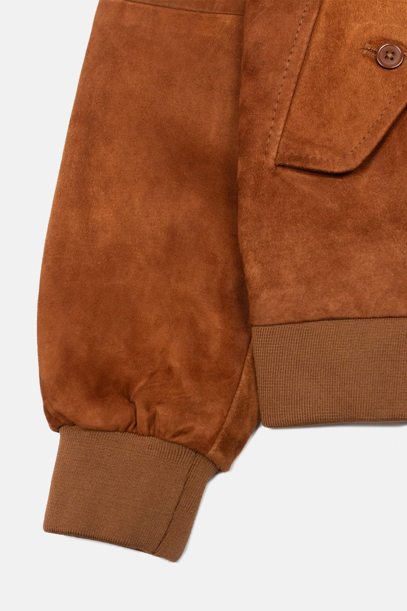 Men’s Premium Suede Tobacco - Harrington Jacket
