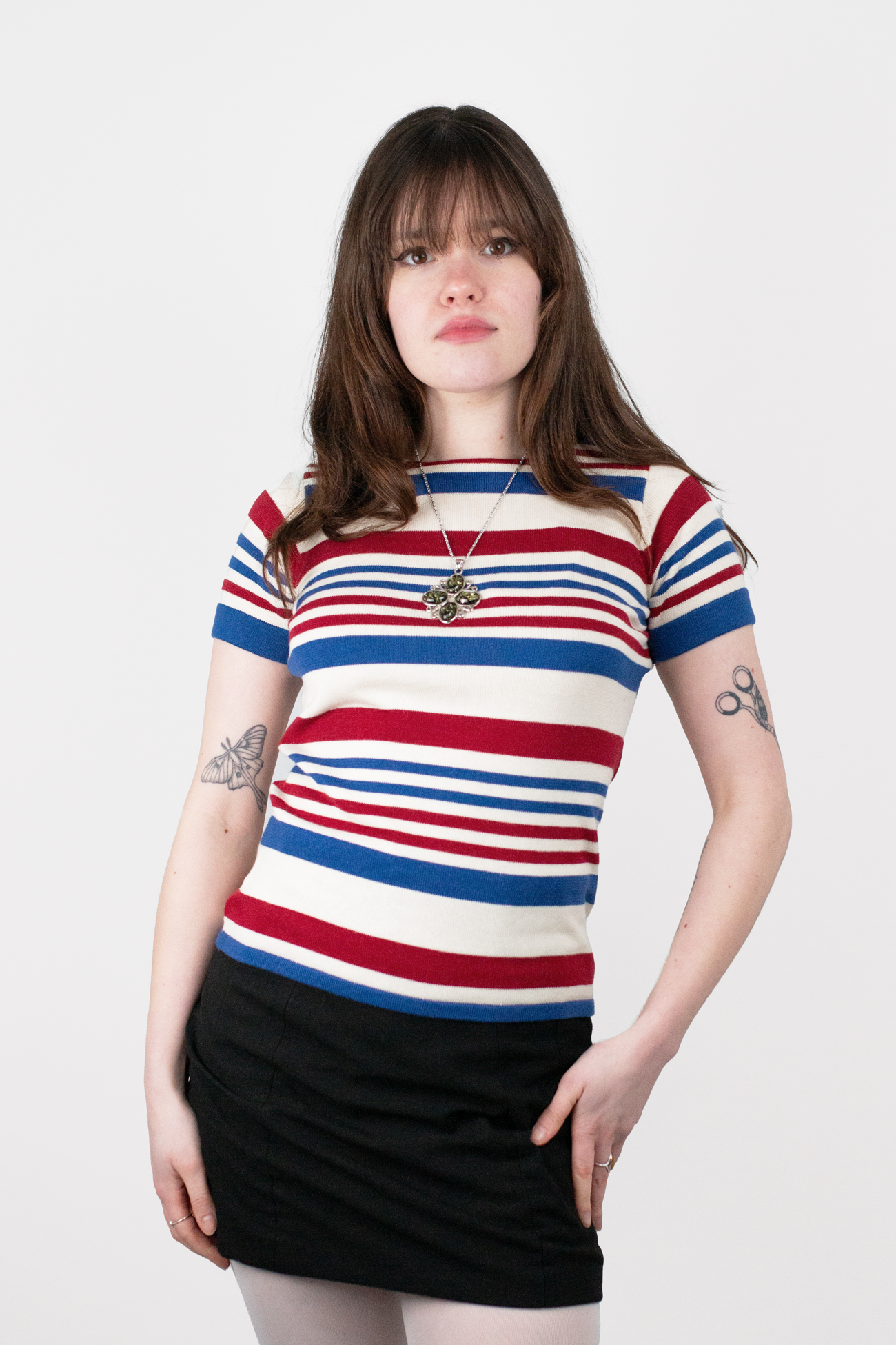 Jean Ecru Pacific Cherry - Knit