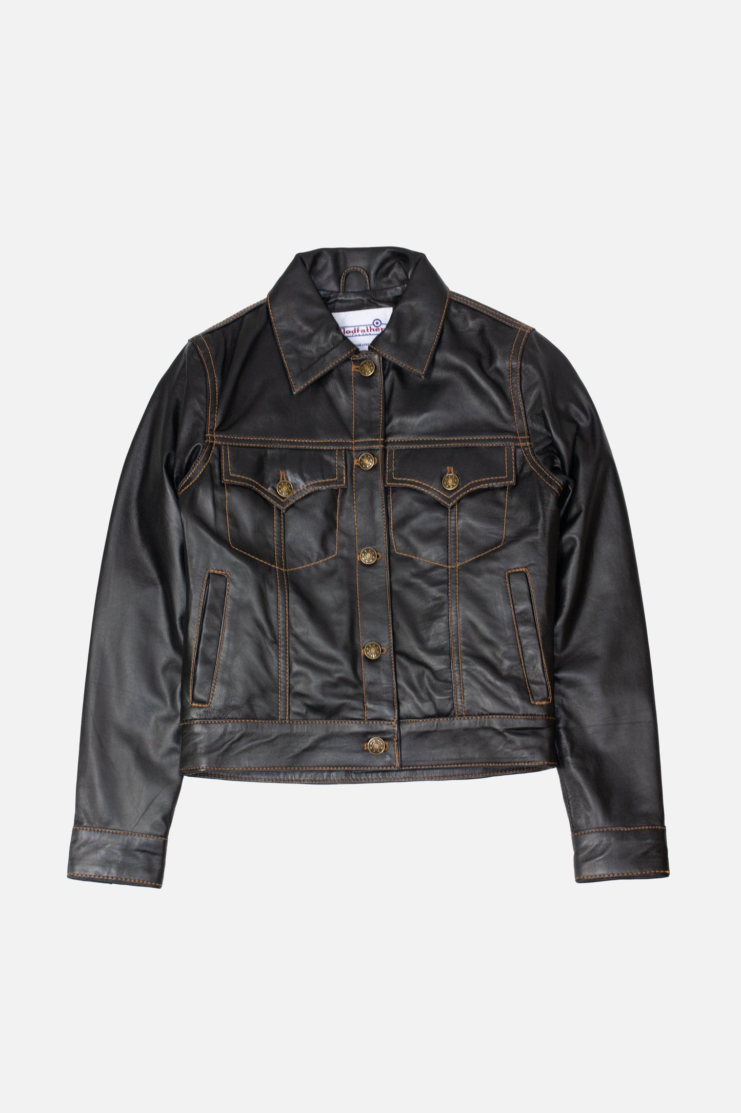 Women's Leather Black - Trucker Jacket