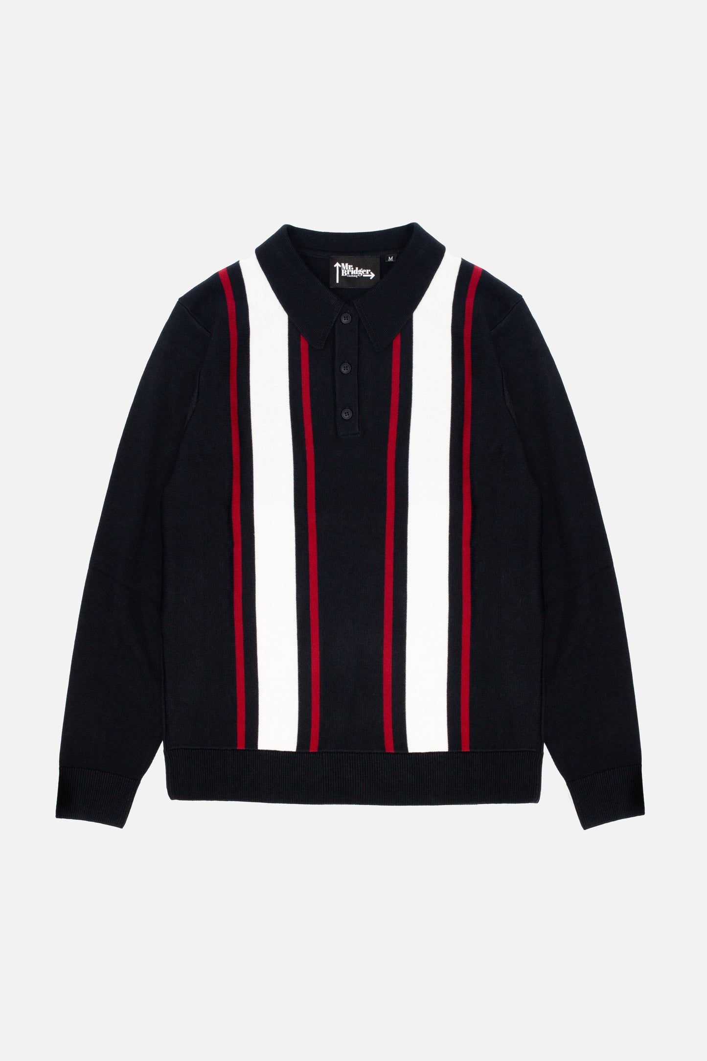 The 'Mario' Navy Blue - Polo Knit