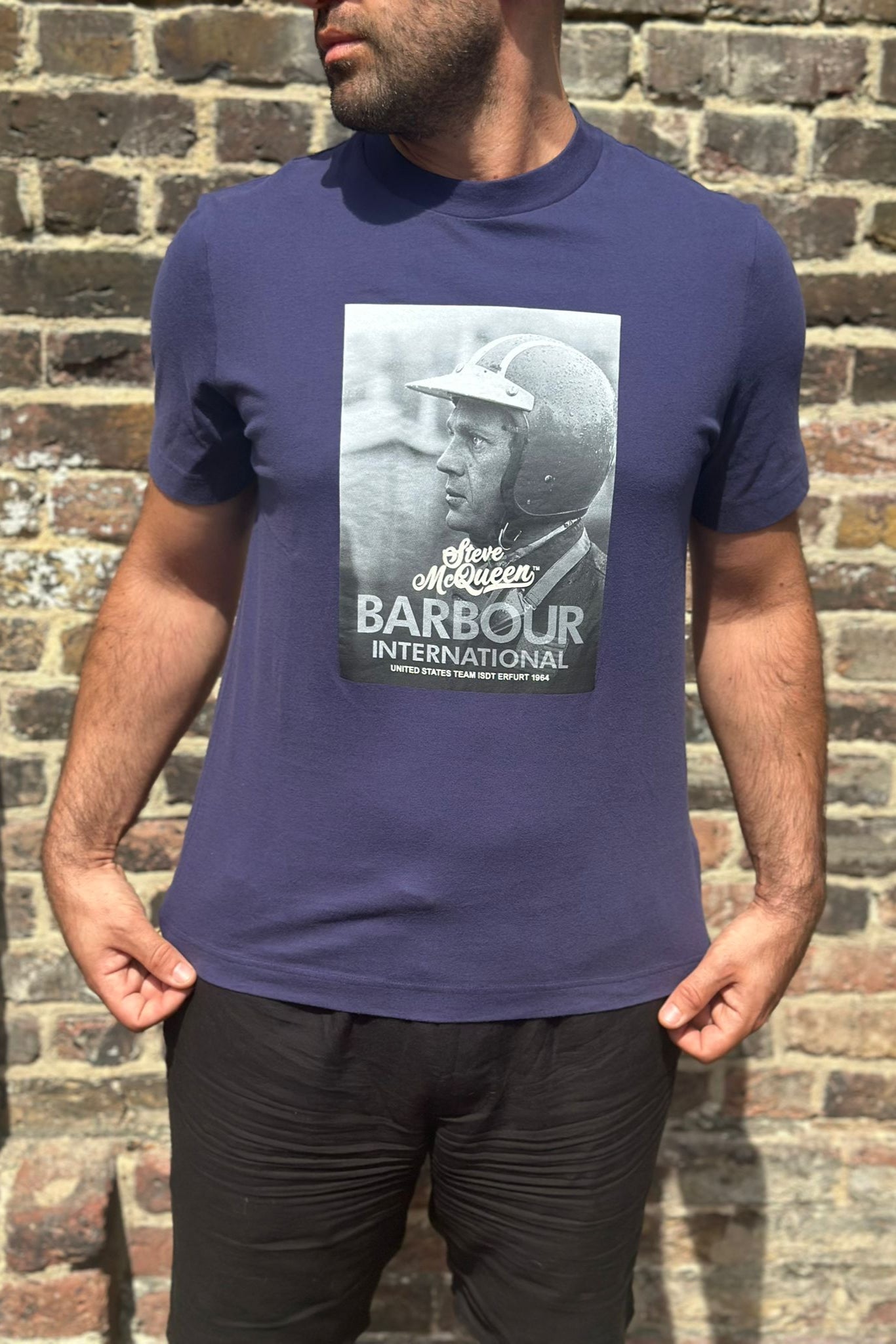 Steve McQueen Graphic Royal Blue - T-Shirt