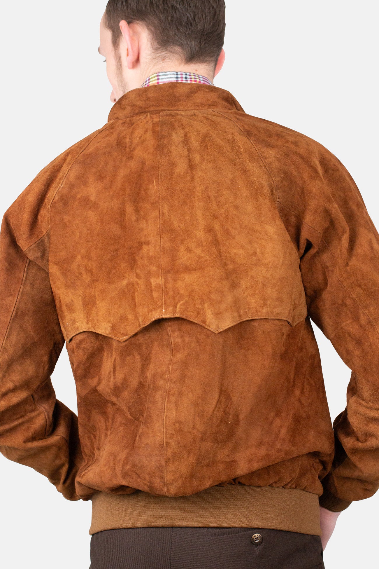 Men’s Premium Suede Tobacco - Harrington Jacket