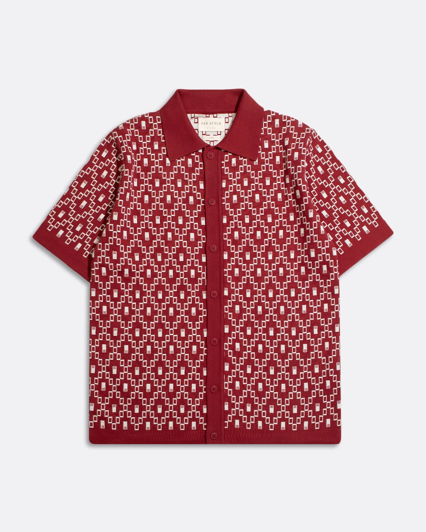 Zigger Deep Red Diamantes Knit - Cardigan