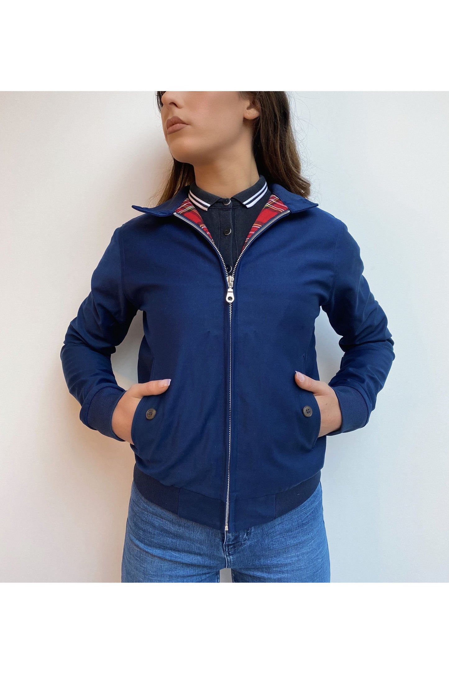 Women's Dark Navy - Harrington Jacket