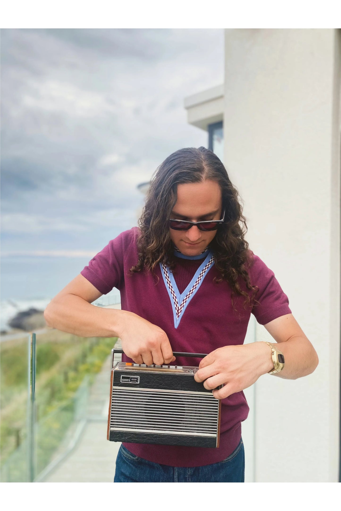 V-Insert Player Port Chequerboard - Knit