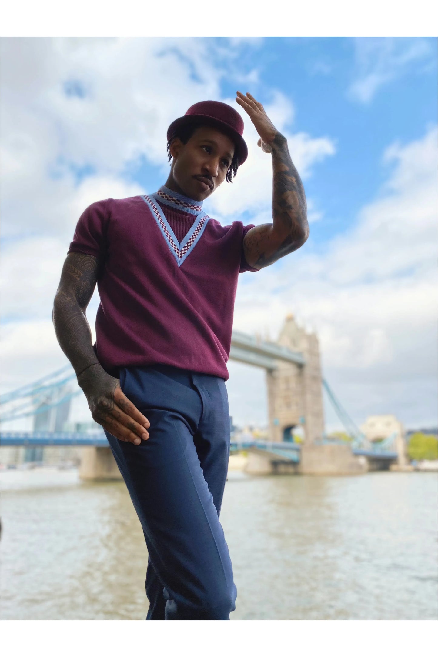 V-Insert Player Port Chequerboard - Knit