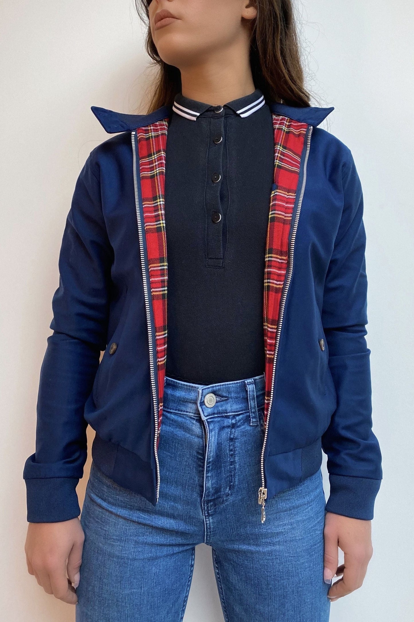 Women's Dark Navy - Harrington Jacket