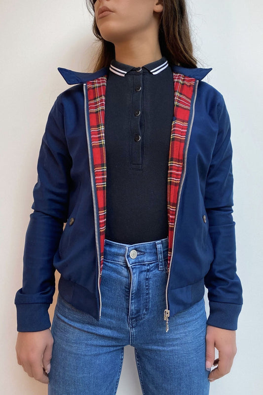 Women's Dark Navy - Harrington Jacket