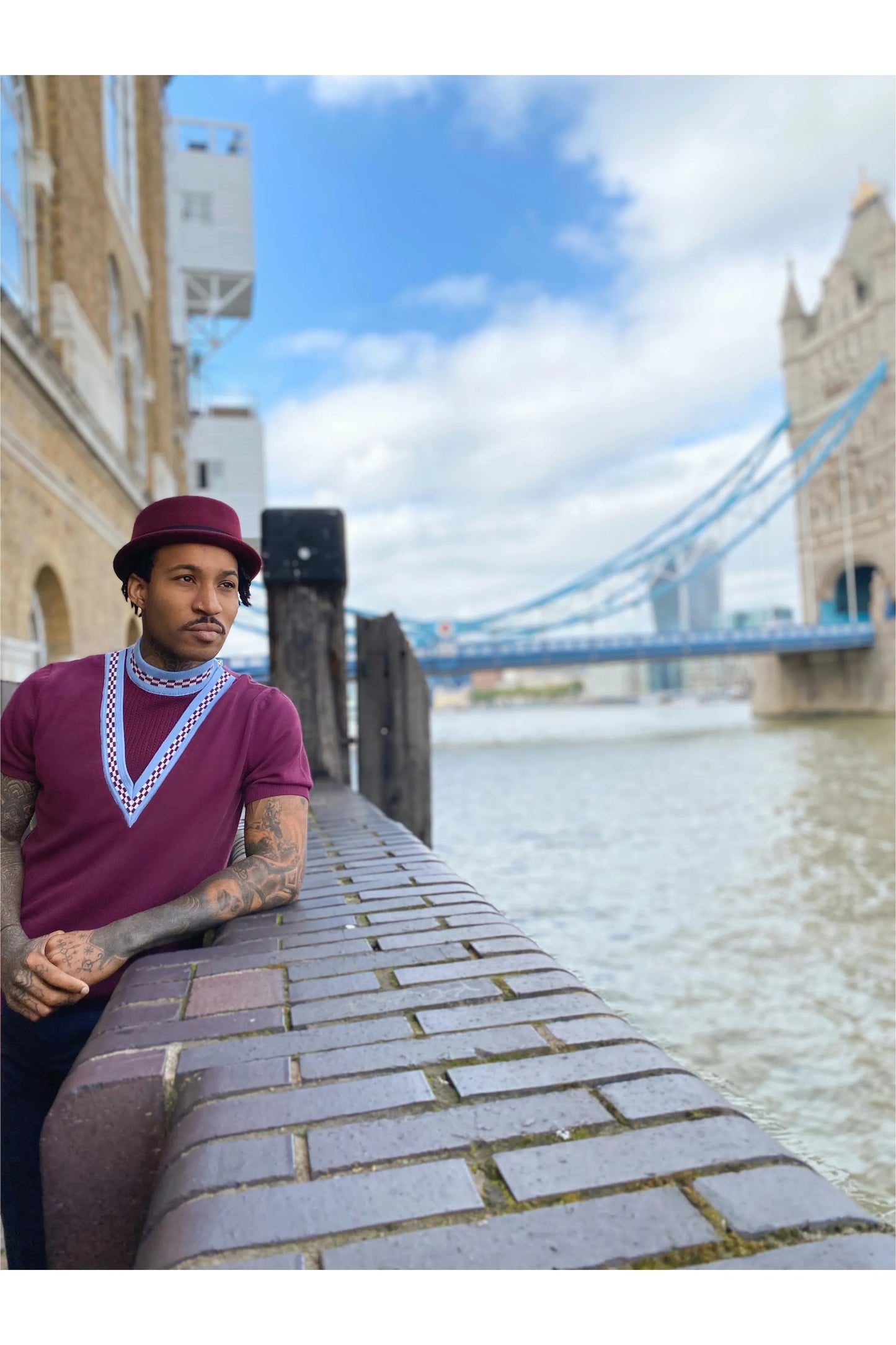 V-Insert Player Port Chequerboard - Knit