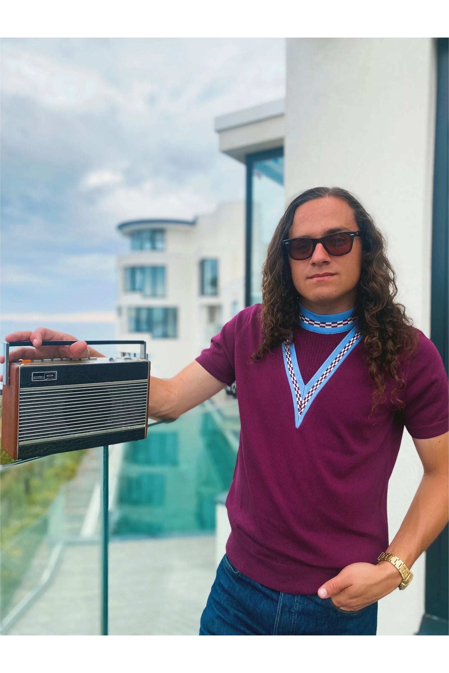 V-Insert Player Port Chequerboard - Knit