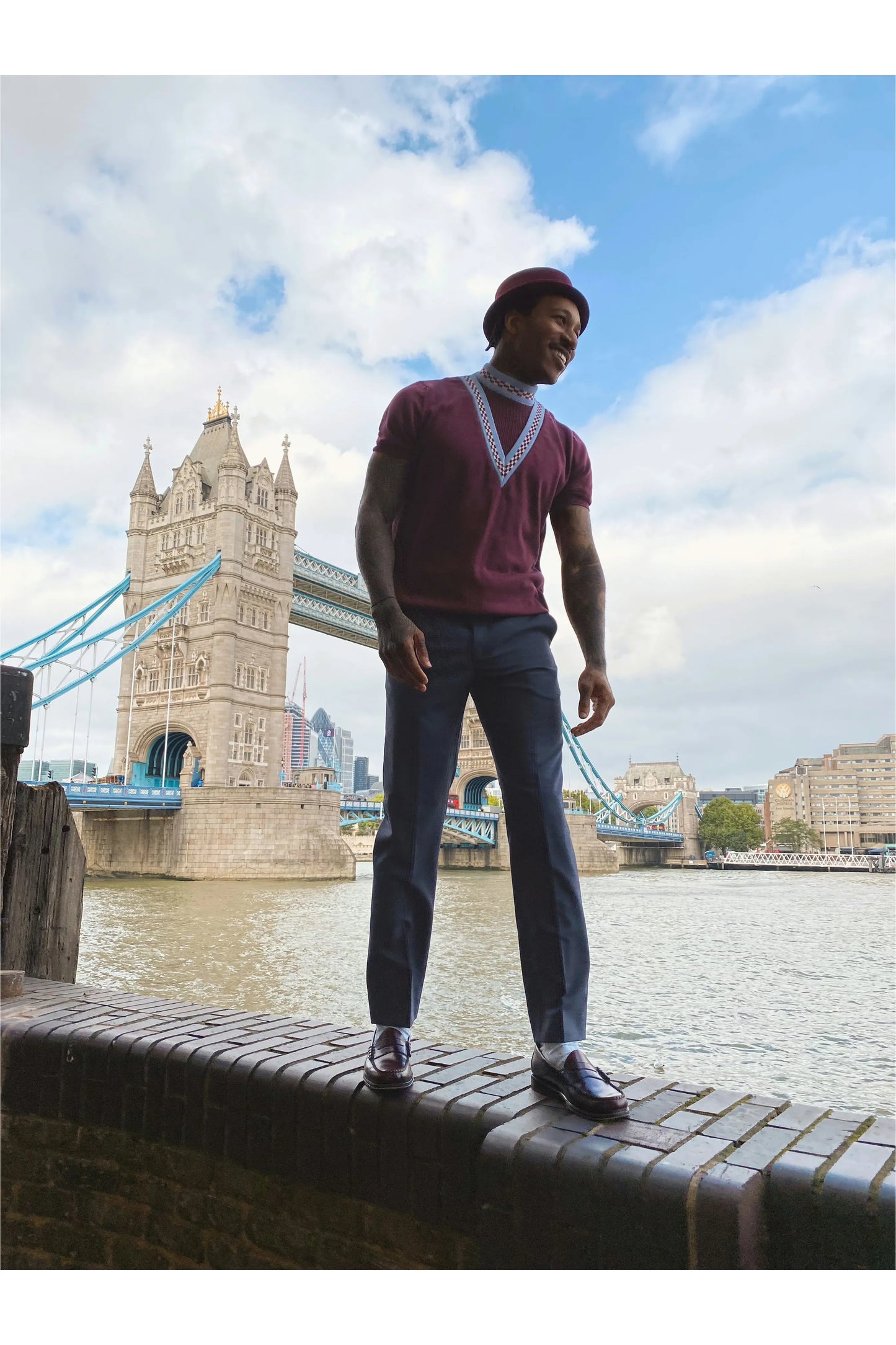 V-Insert Player Port Chequerboard - Knit