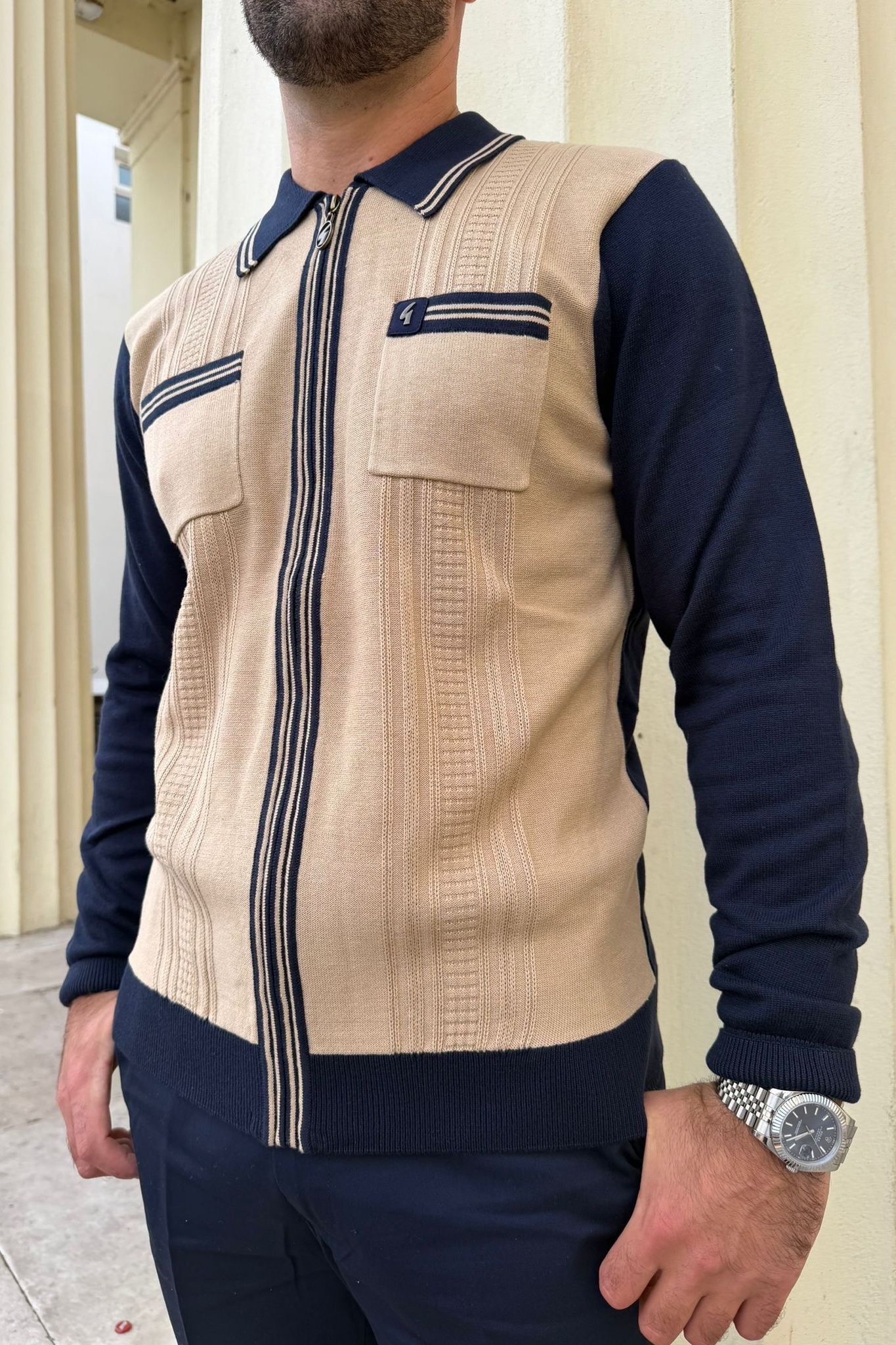 Lucerne Navy - Knit
