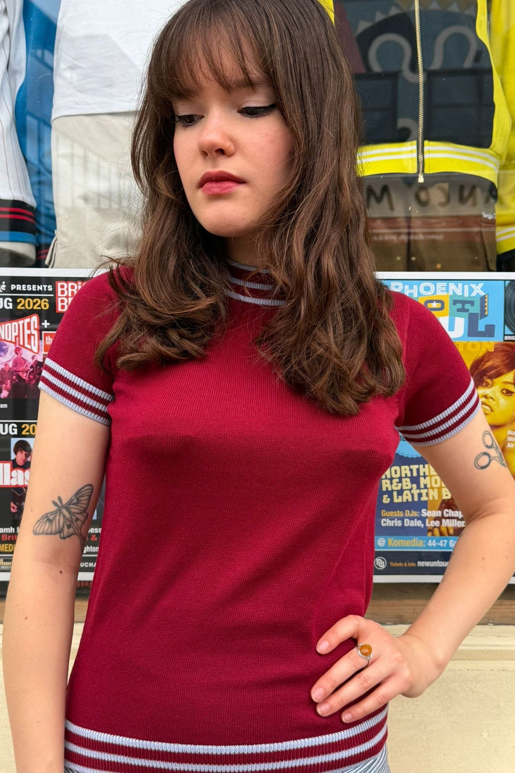 Dorval Claret Knitted - Mock Turtle Neck