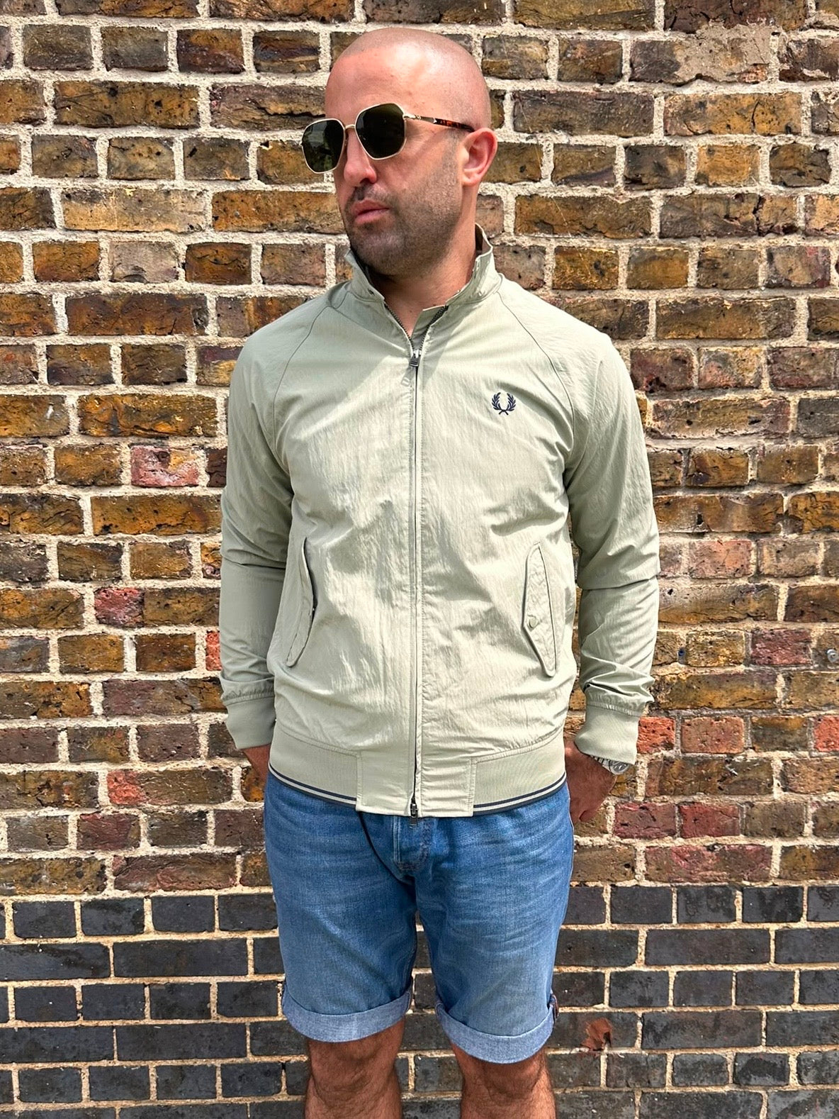 J3330 Crinkle Harrington Seagrass - Jacket