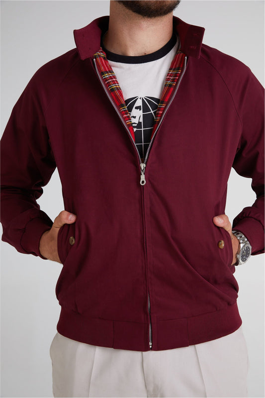 Men's Maroon - Harrington Jacket