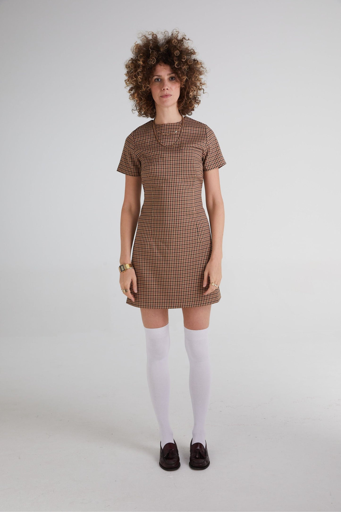'The Valerie' Rosso Check - Dress