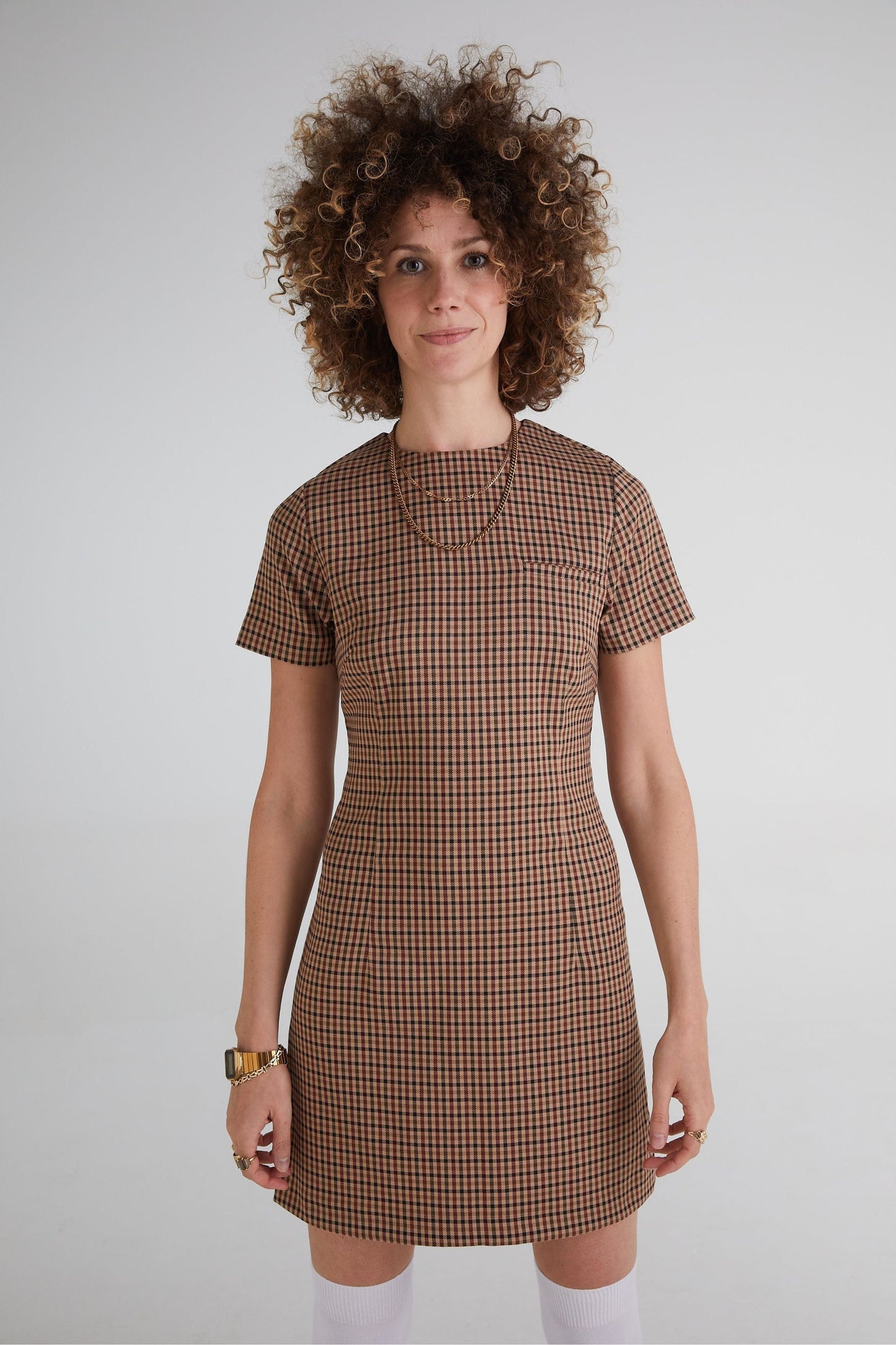 'The Valerie' Rosso Check - Dress