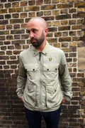 4 Pocket Zip Through Smoke Olive - Overshirt