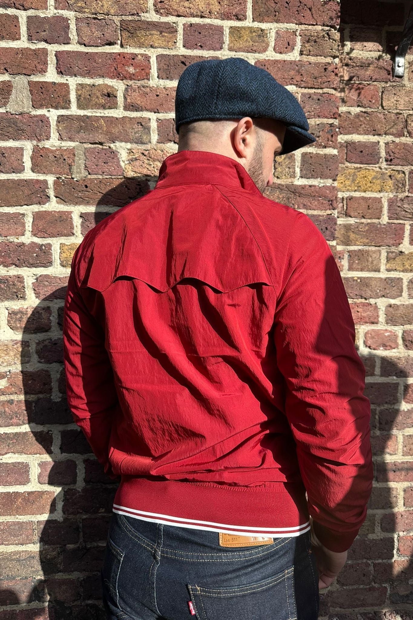 J2321 Crinkle Harrington Burnt Red - Jacket