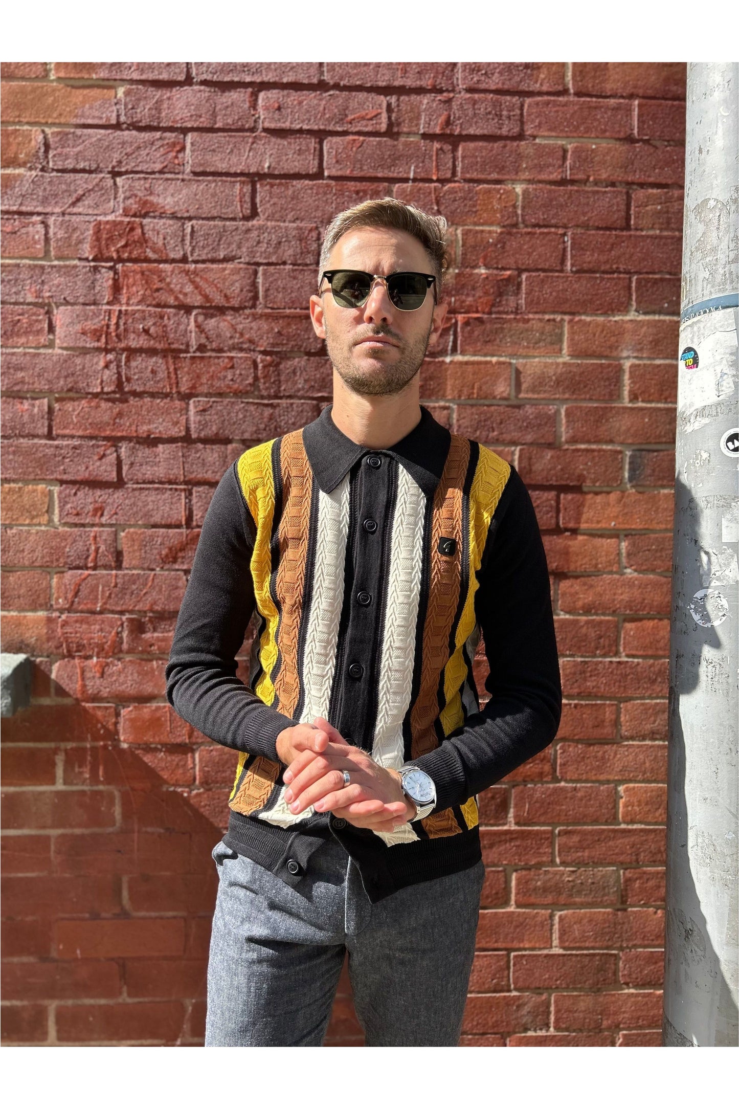 Pedro Black - Polo Knit
