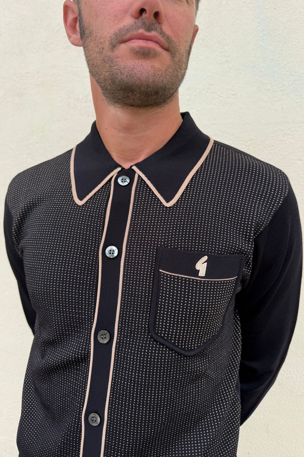 Di Lello Black - Polo Knit