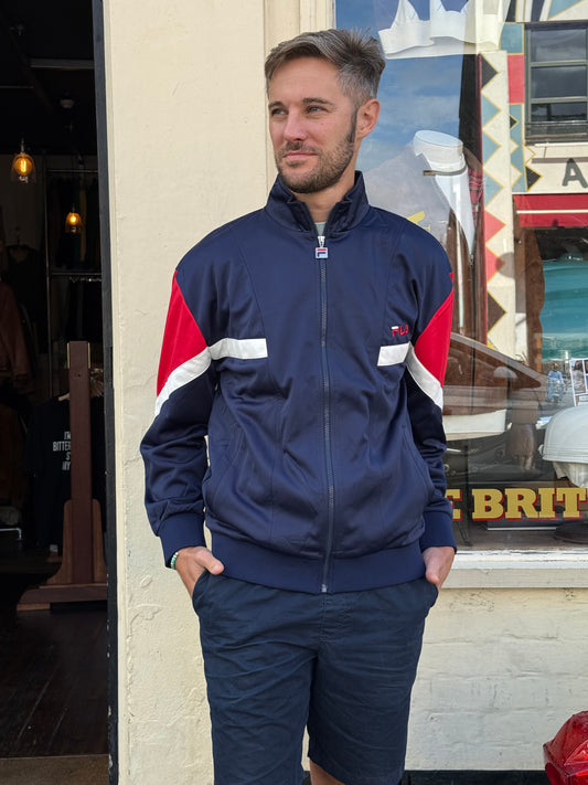 Archive Inspired Albarn Navy / Red / Gardenia - Track Top