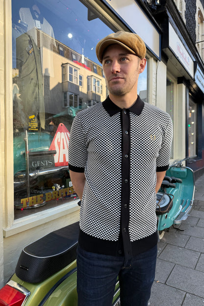 K2311 Chequerboard Button Through - Shirt