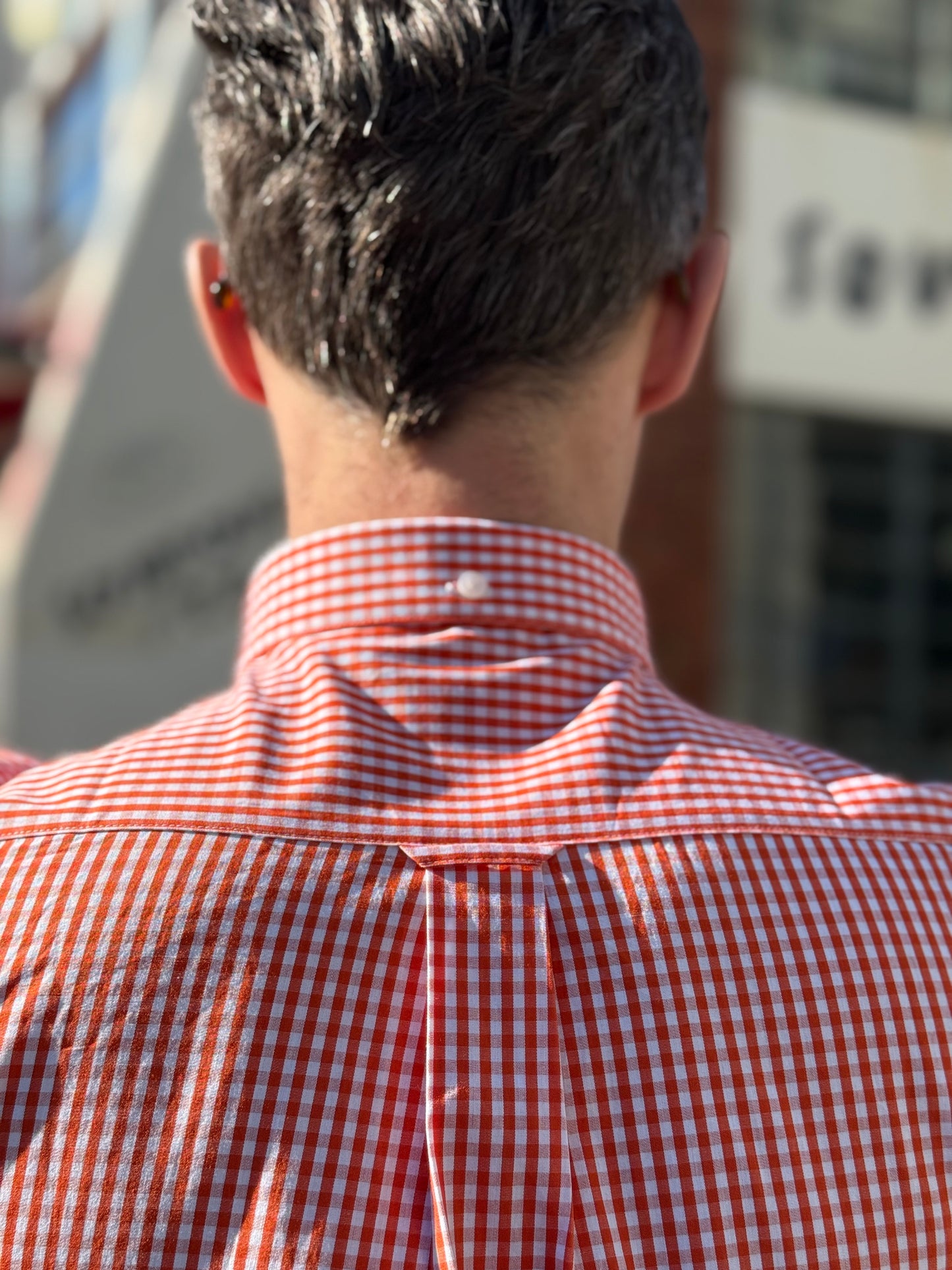 Frazer Salsa Gingham Seersucker S/S - Shirt