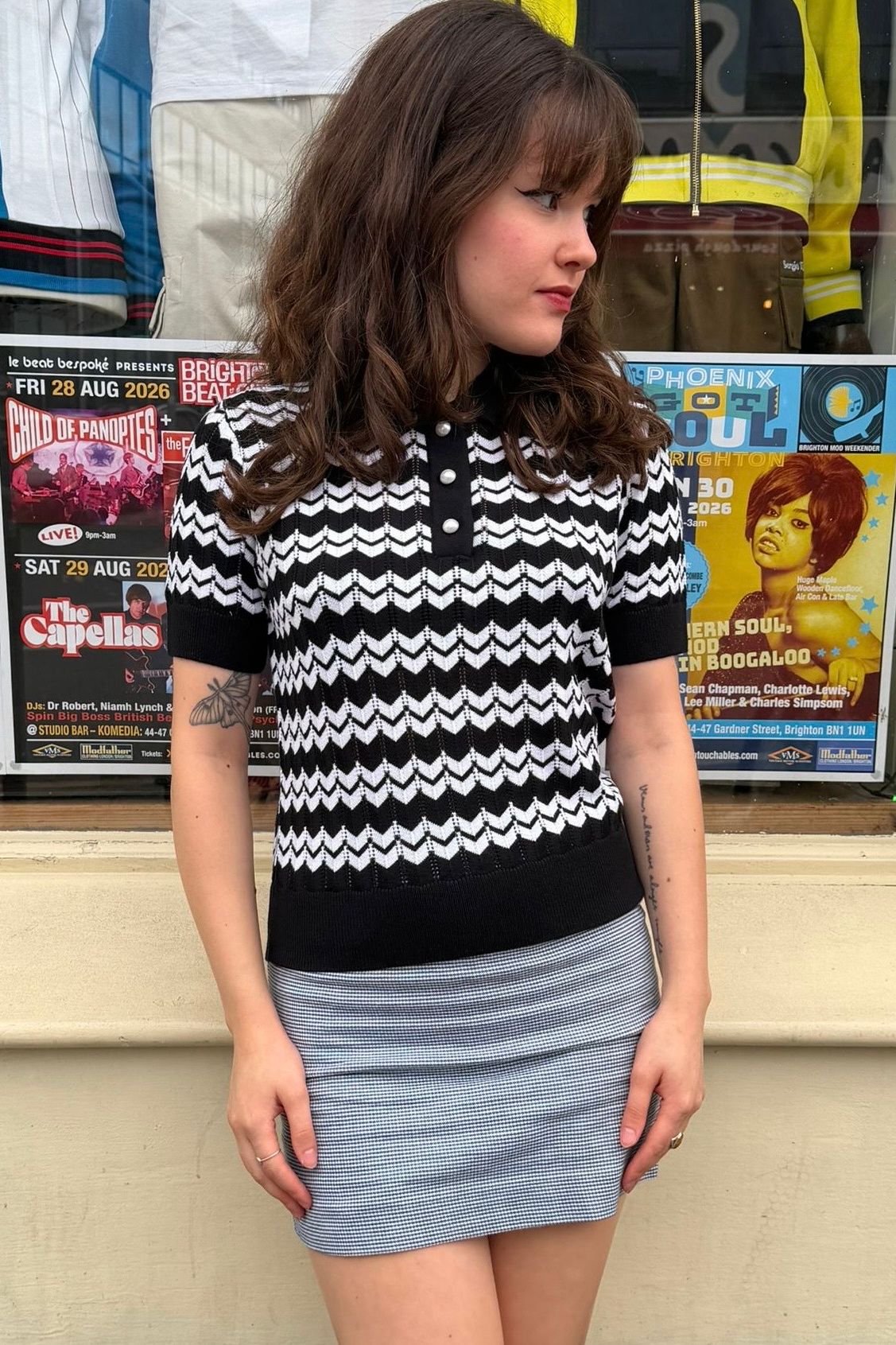 Supremes Fine Gauge Black - Polo Knit