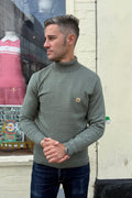 Leonardo Khaki Roll Neck - Knit